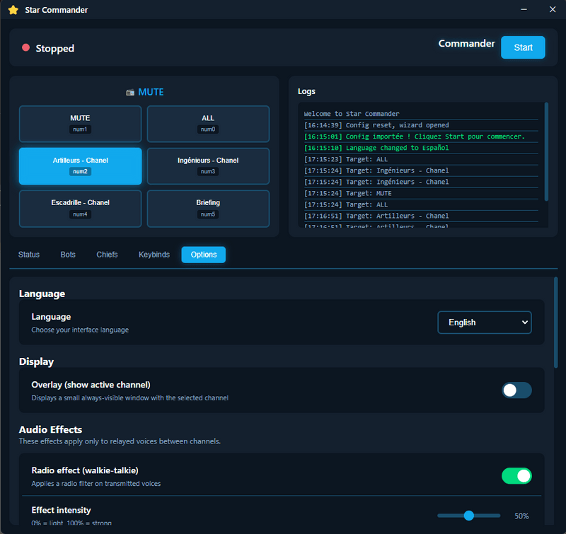StarCommander - Discord Team Squad