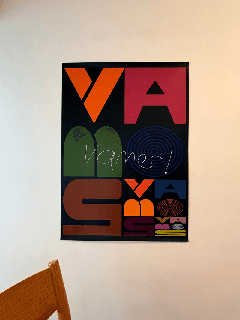 "VAMOS!" Tennis Art Poster: Inspired by Rafael Nadal | Limited Edition