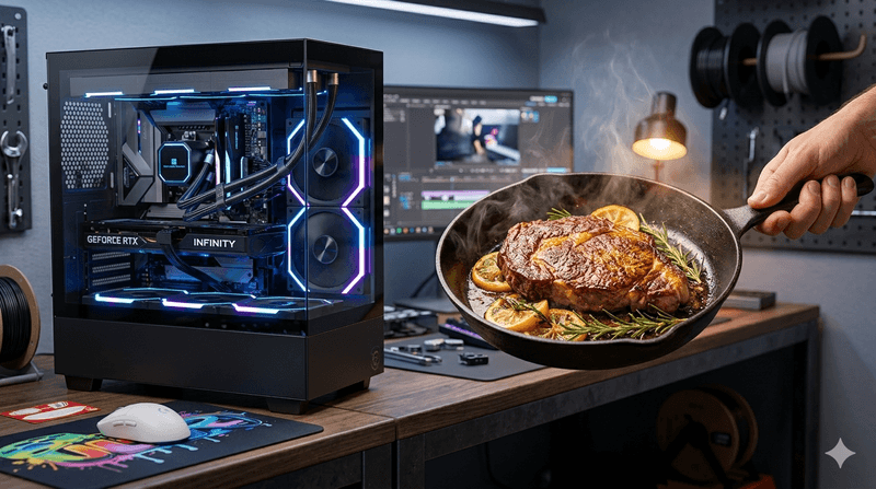 Built a New PC on a Budget... And Tried Not to Starve Doing It! 🥩💻