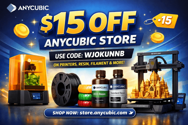 $15 Off Anything at Anycubic!!!