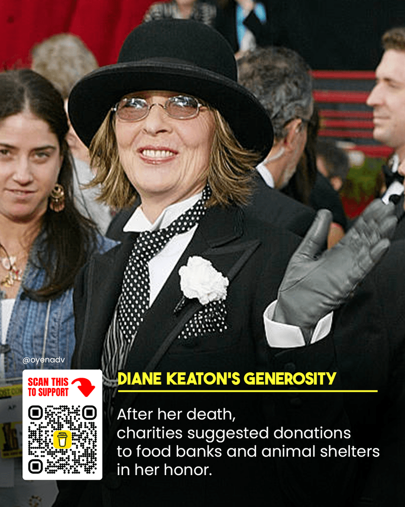 Diane Keaton's Generosity: Giving Even in Memory