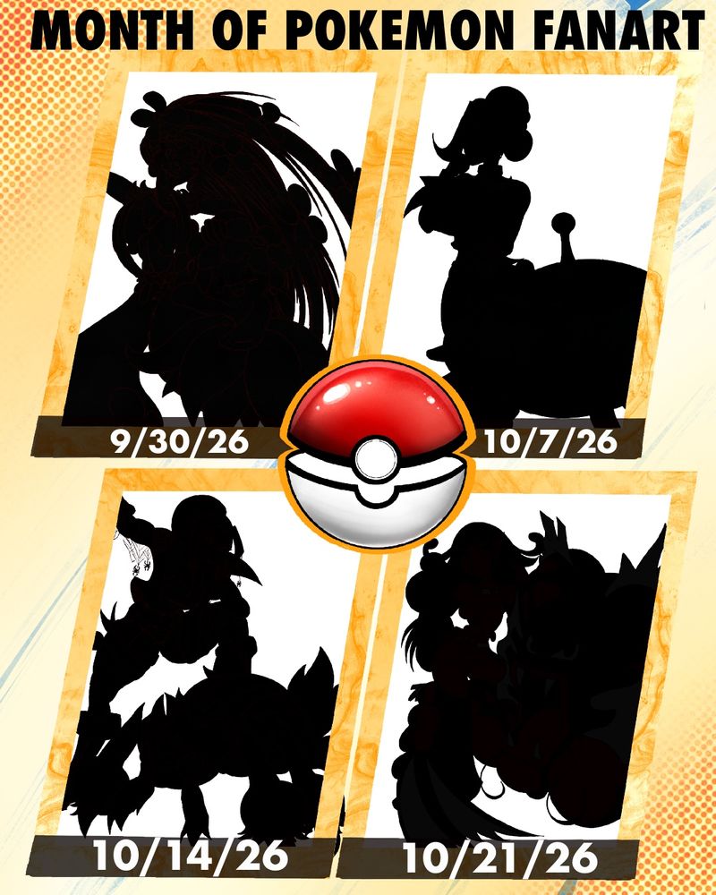 Month of Pokémon Fanart Schedule