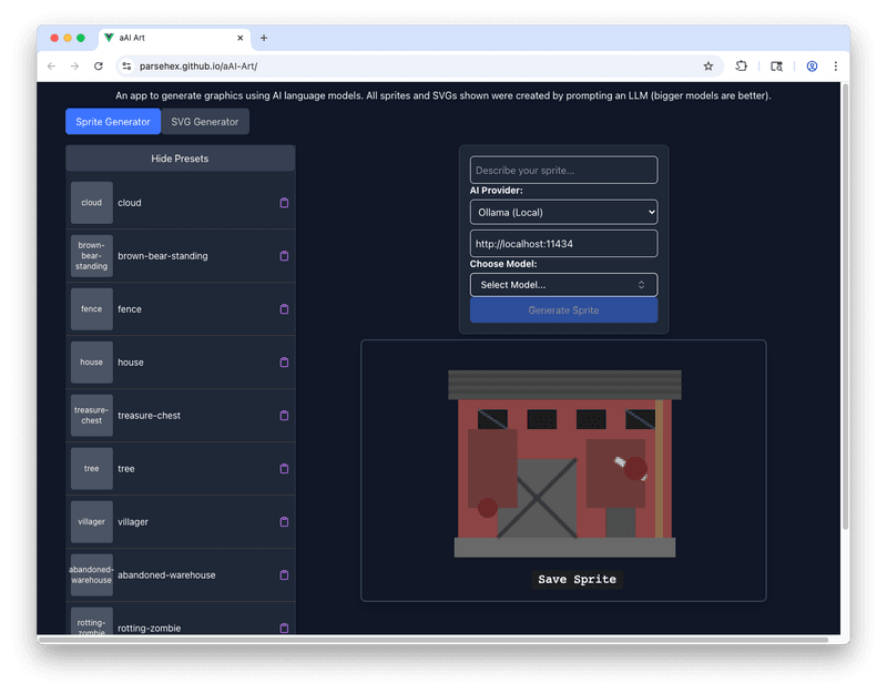 Some project screenshots