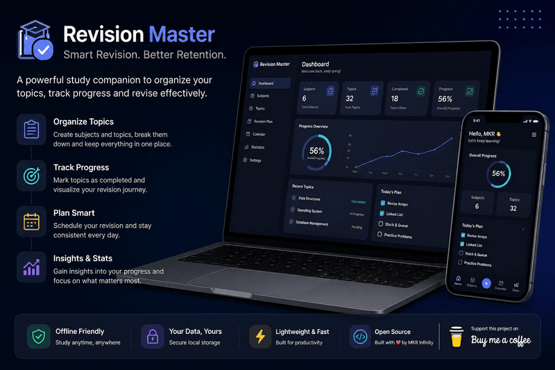 Revision Master — Smart Study & Revision Tool