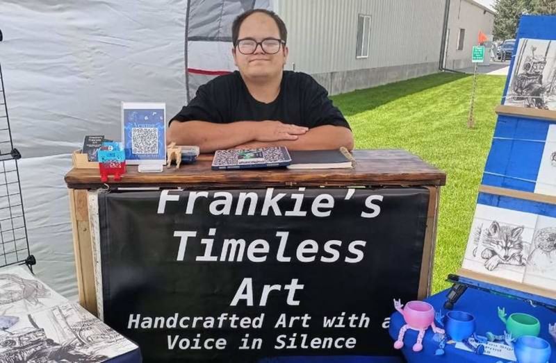 Being deaf doesn’t stop this local artist from pursuing his passion