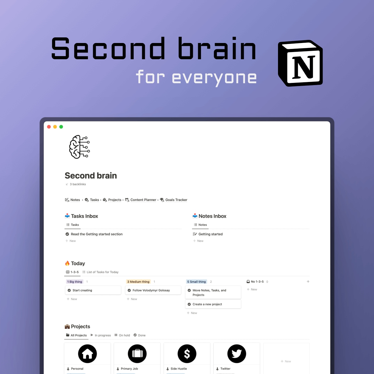 Notion Second Brain for Everyone
