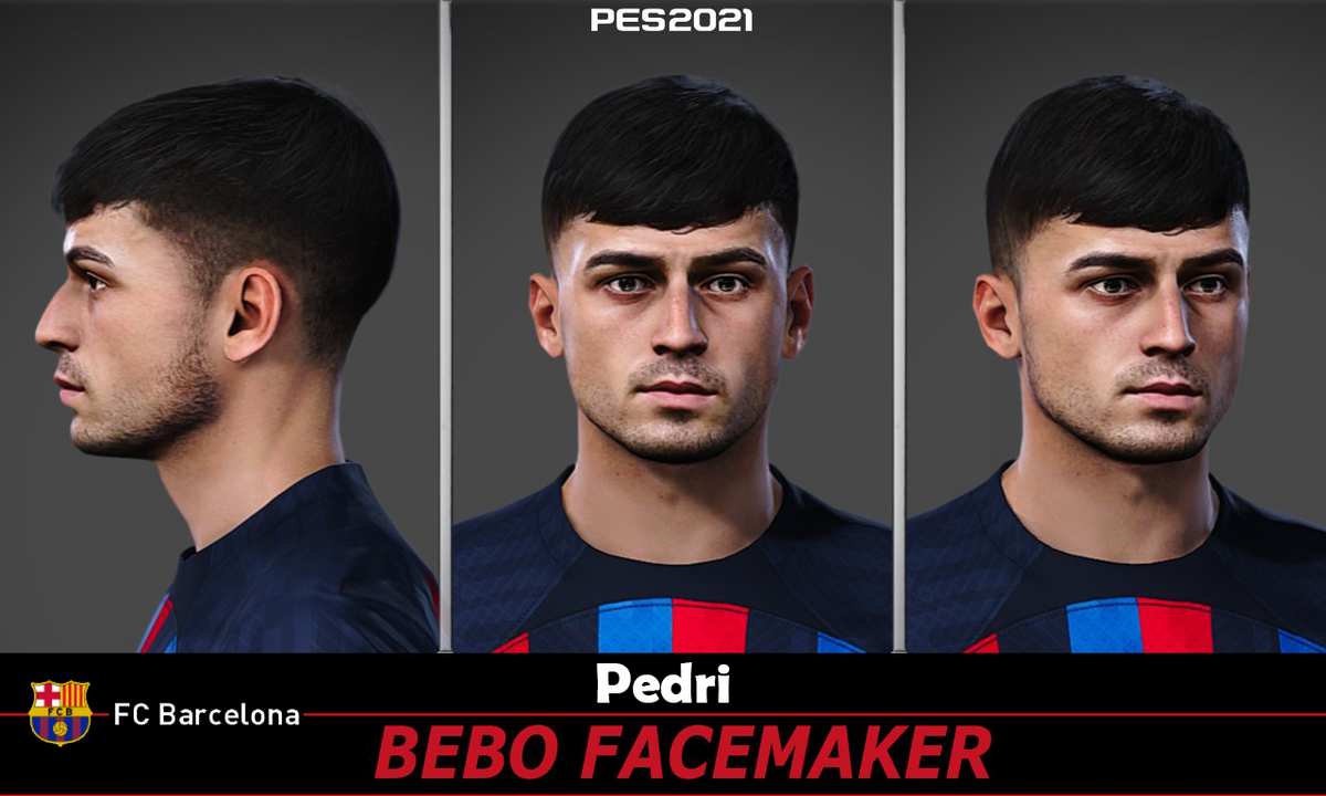 Pedri face by BeboFacemaker [pes21] - Buymeacoffee