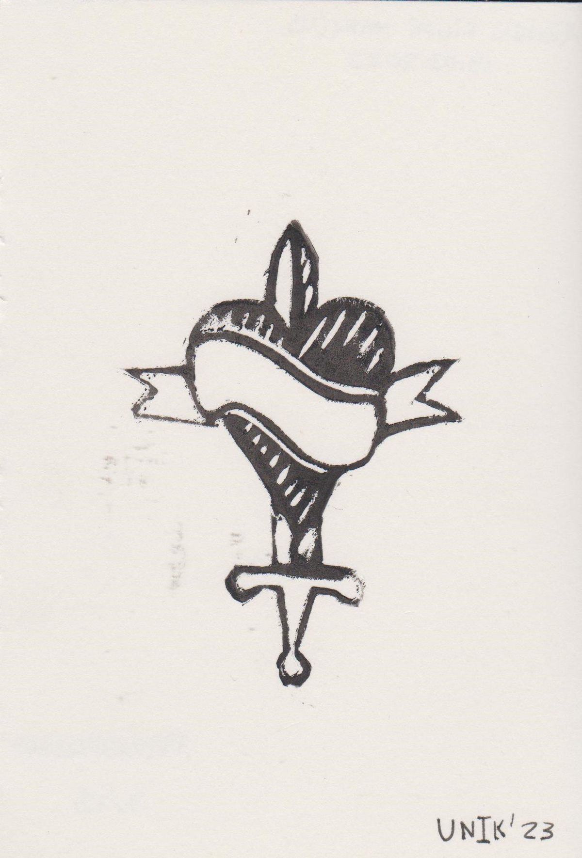 Heart with Sword Print (Costumizable)