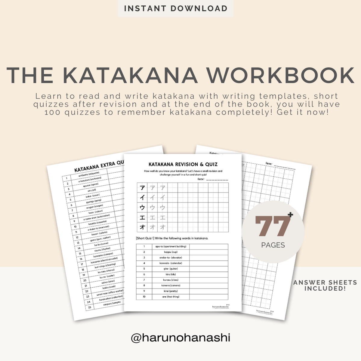 The Katakana Workbook