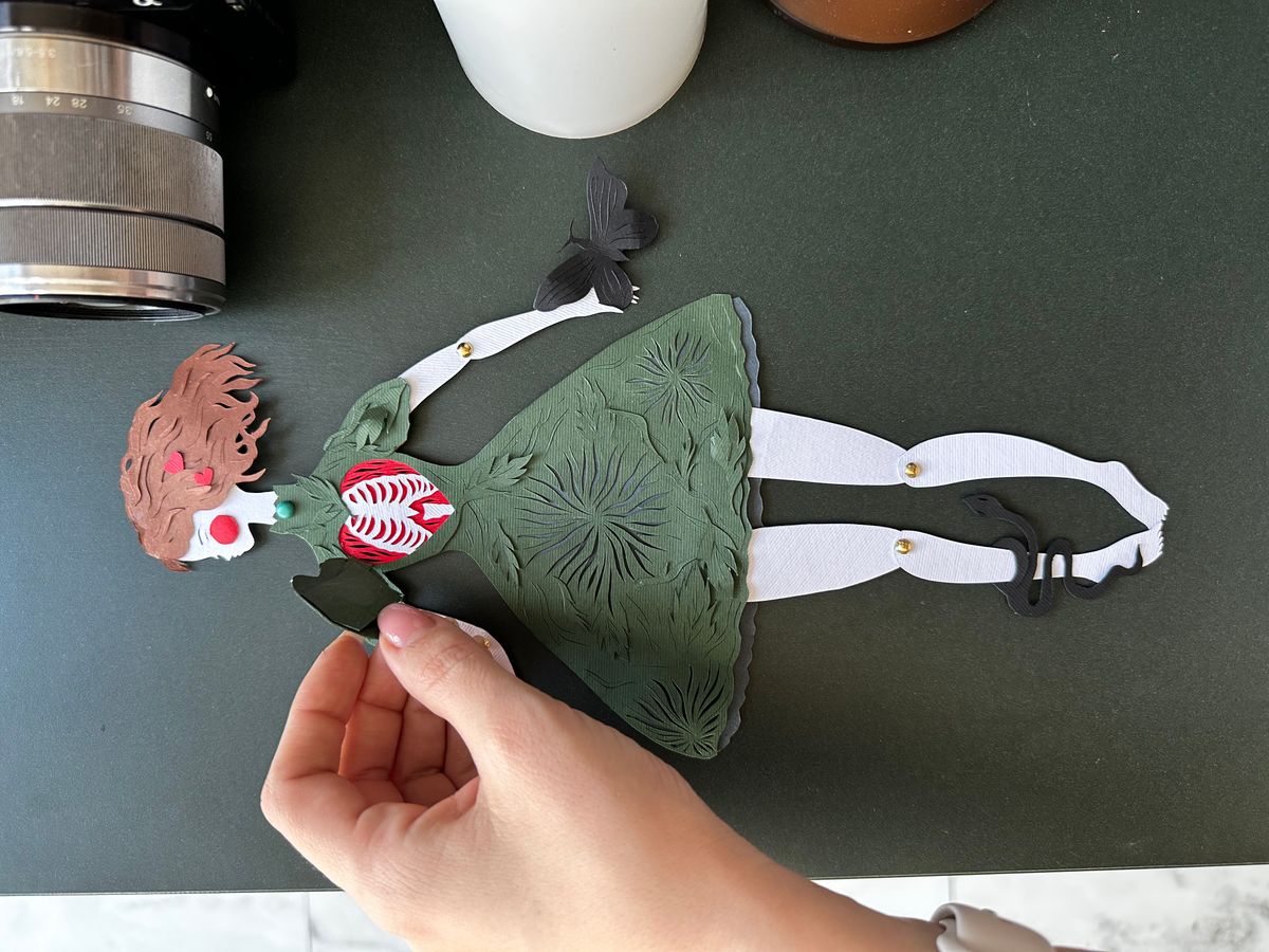 Paper articulated doll on your taste