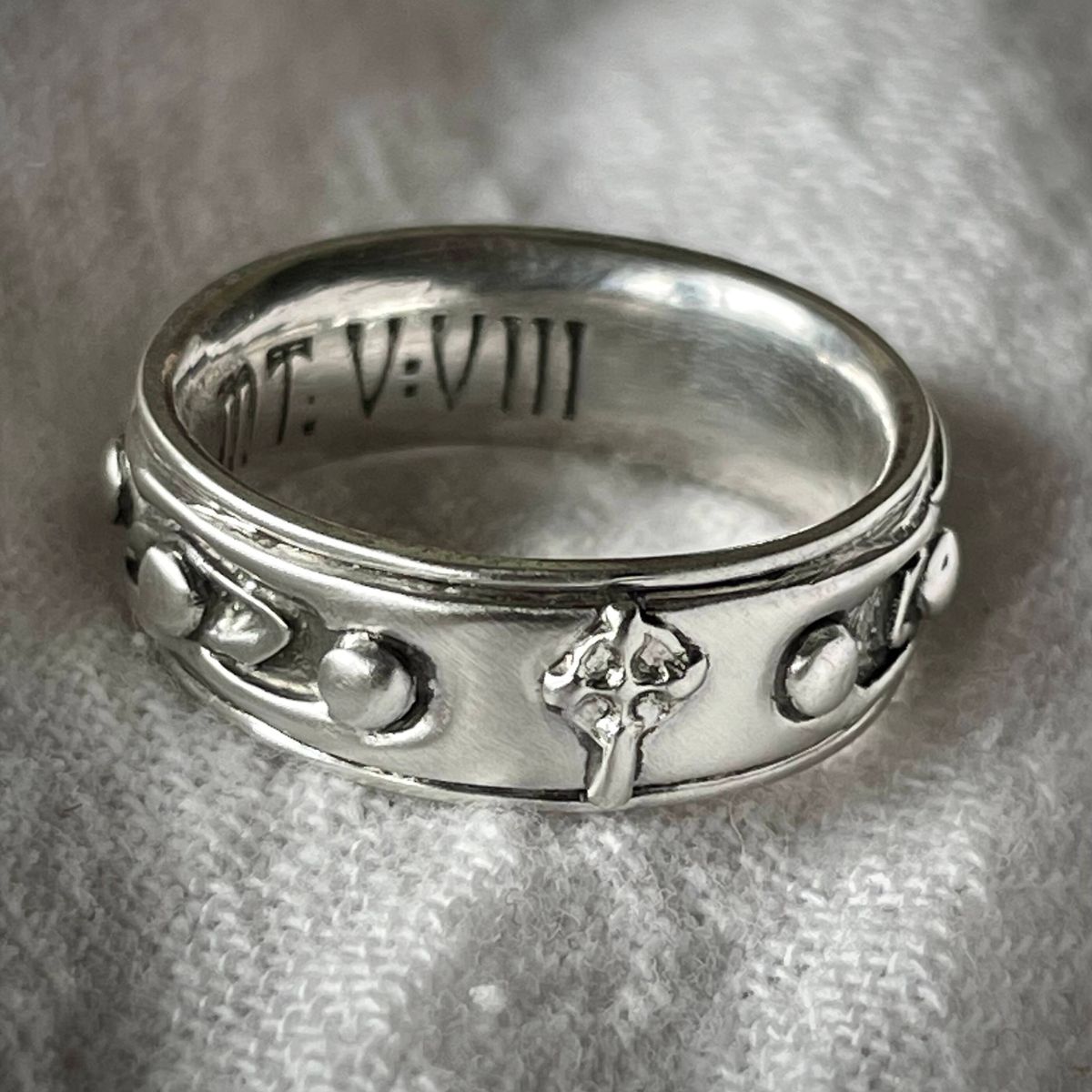 Sterling Rosary Ring | Paschal Mystery 6mm