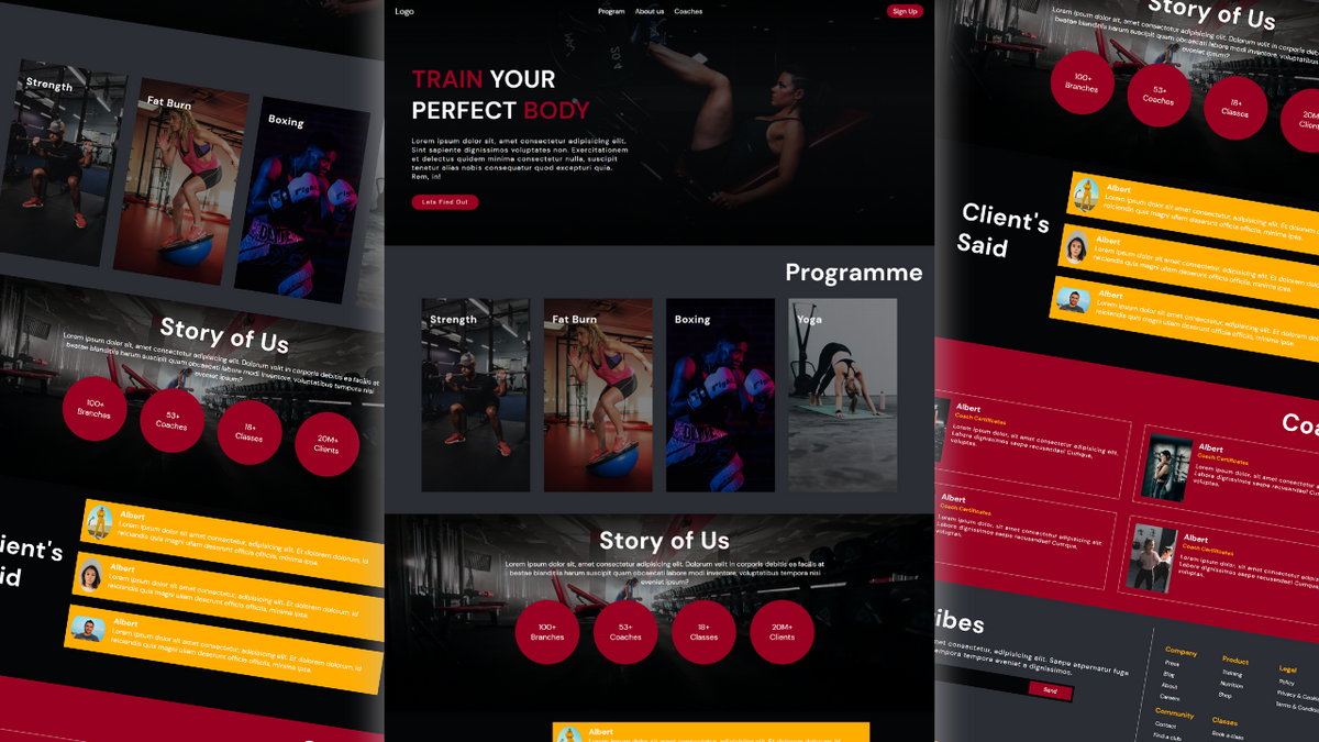 Responsive Fitness Gym Website (Full Source Code & Assets)