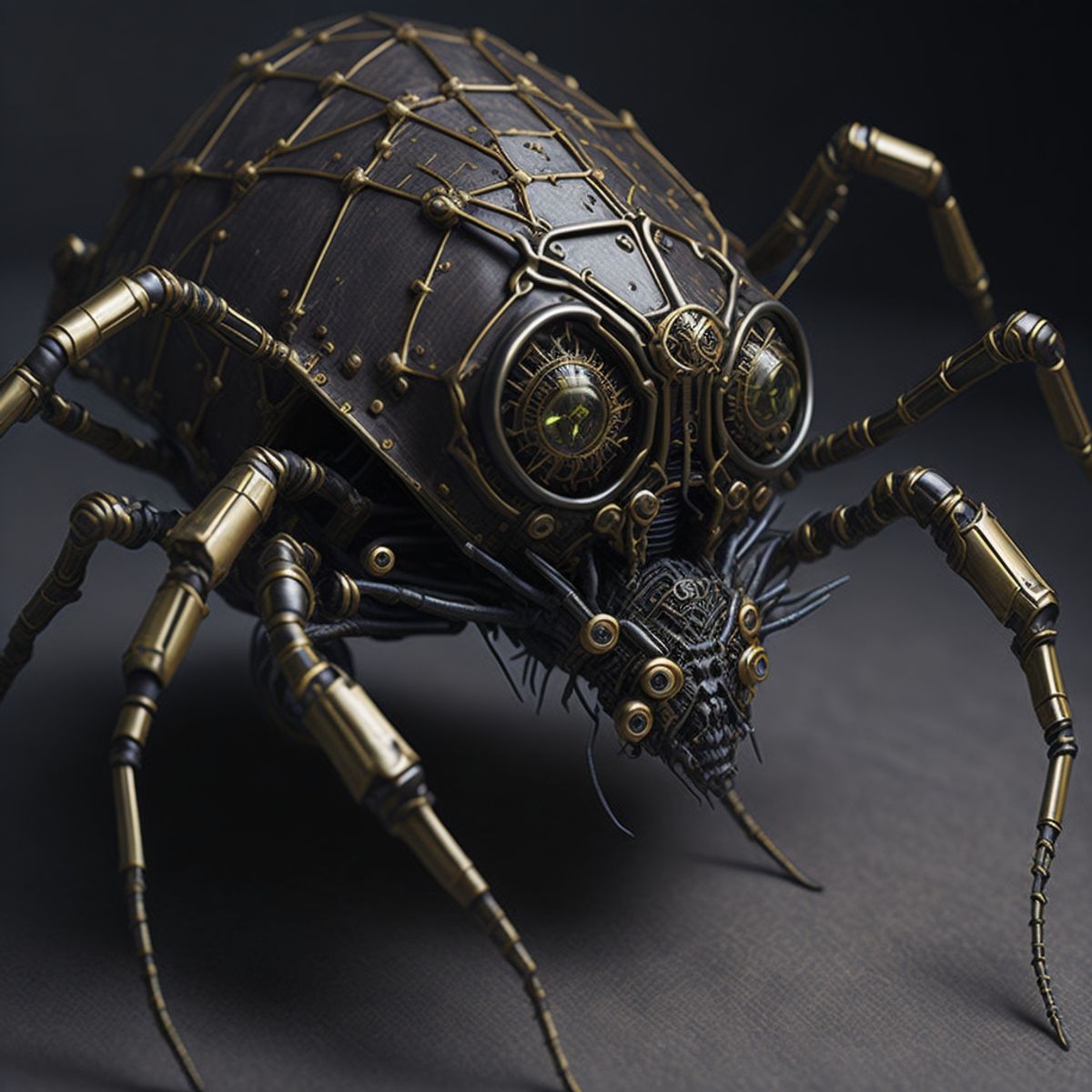 Digital artworks of steampunk animals