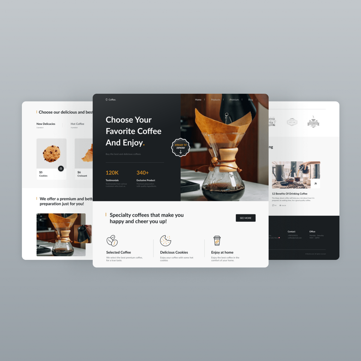 ☕ Responsive Coffee Website - Buymeacoffee