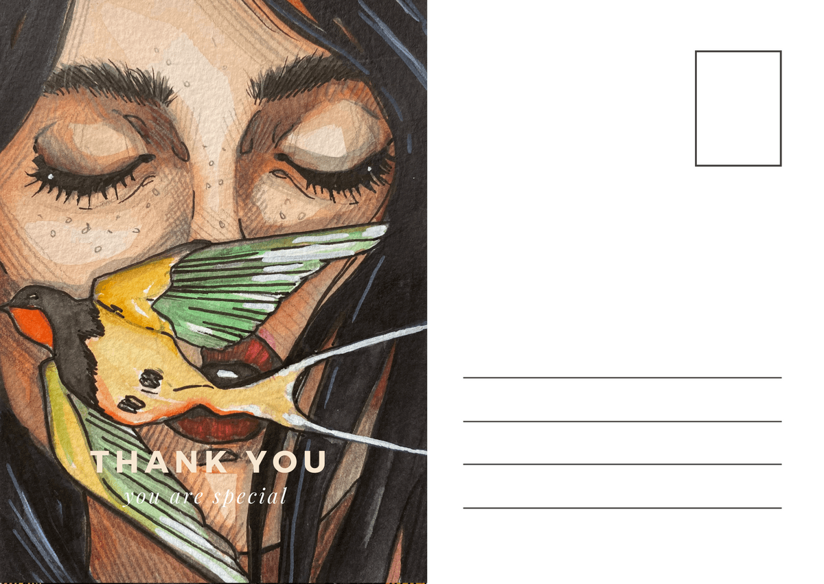 TWO VIRTUAL POSTCARDS  for your best artistic wishes to those you love