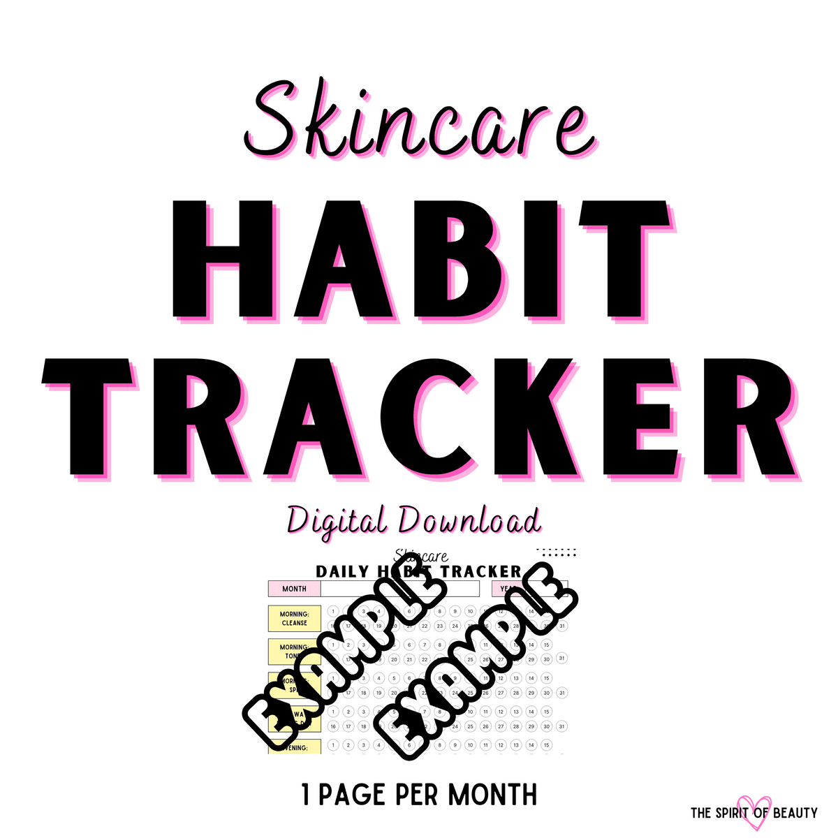 Daily Habit Tracker (Skincare)