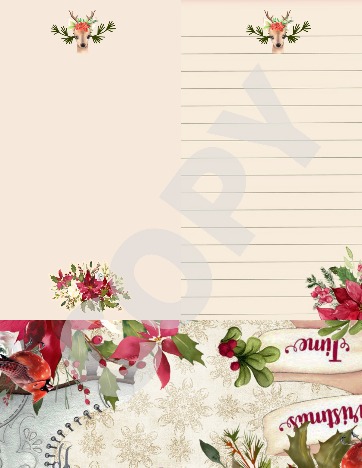 HEY SANTA DIGITAL PAPER CRAFTING KIT