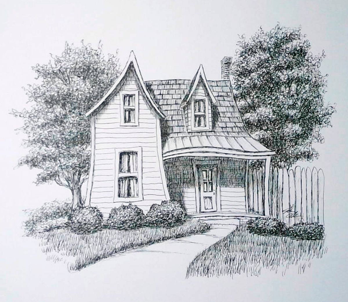 Set of Ink Sketches