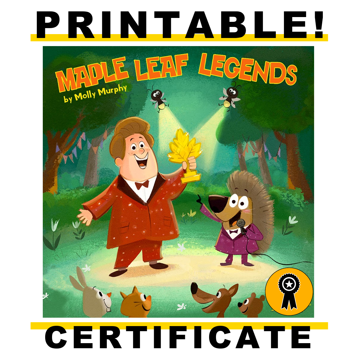 Maple Leaf Legends Award Certificate