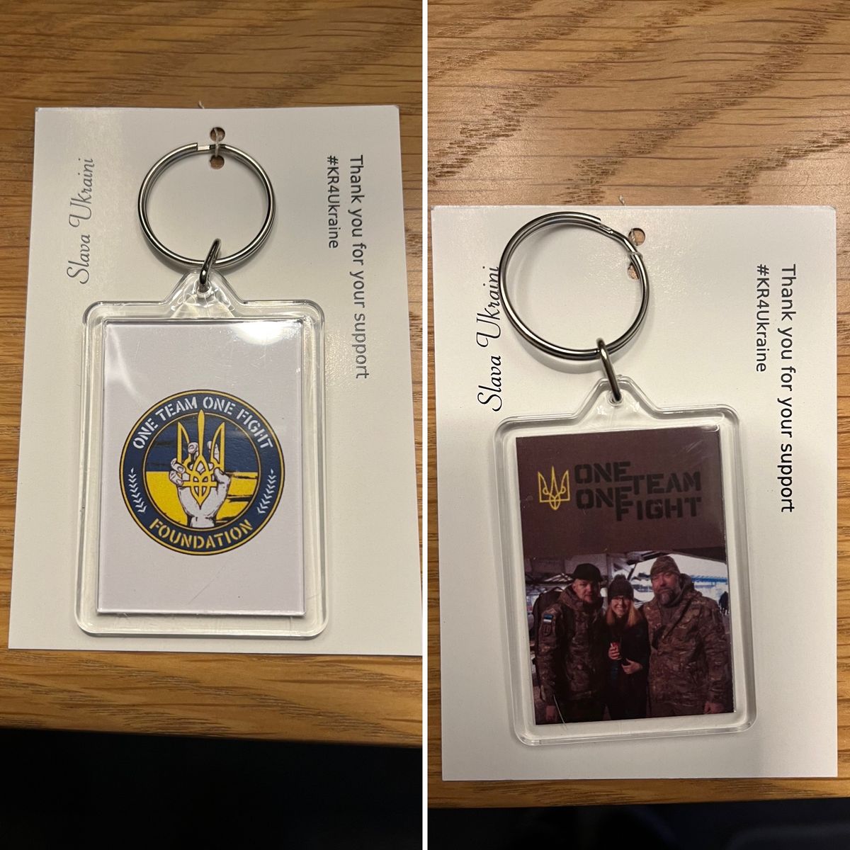 One Team One Fight Keyring