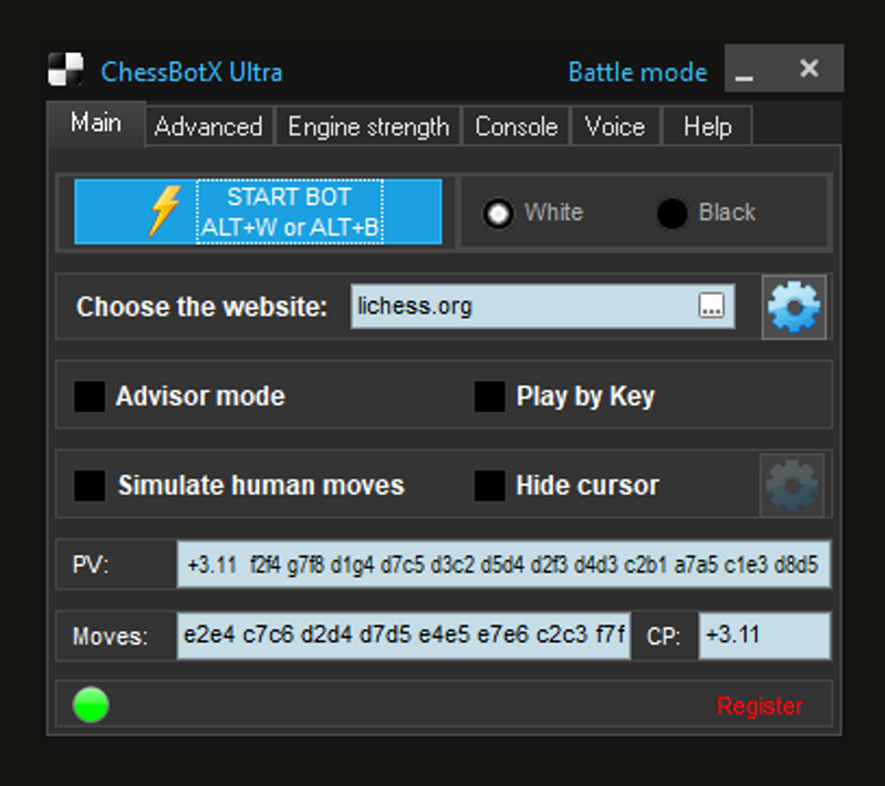 Universal Chess Bot in Flyordie 