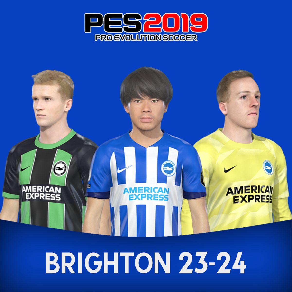 PES 2019 BRIGHTON & HOVE ALBION KITS 23-24