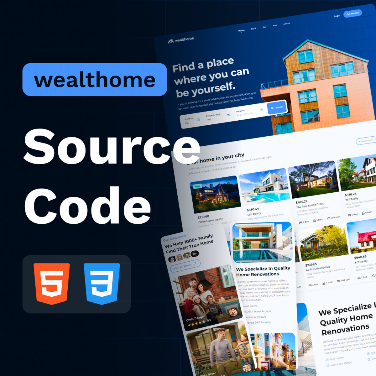 Wealthome Real Estate Website Source Code Buymeacoffee