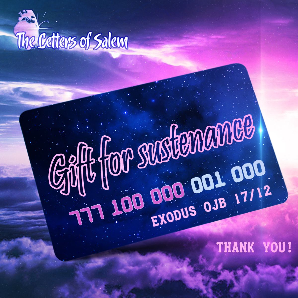 Gift for sustenance