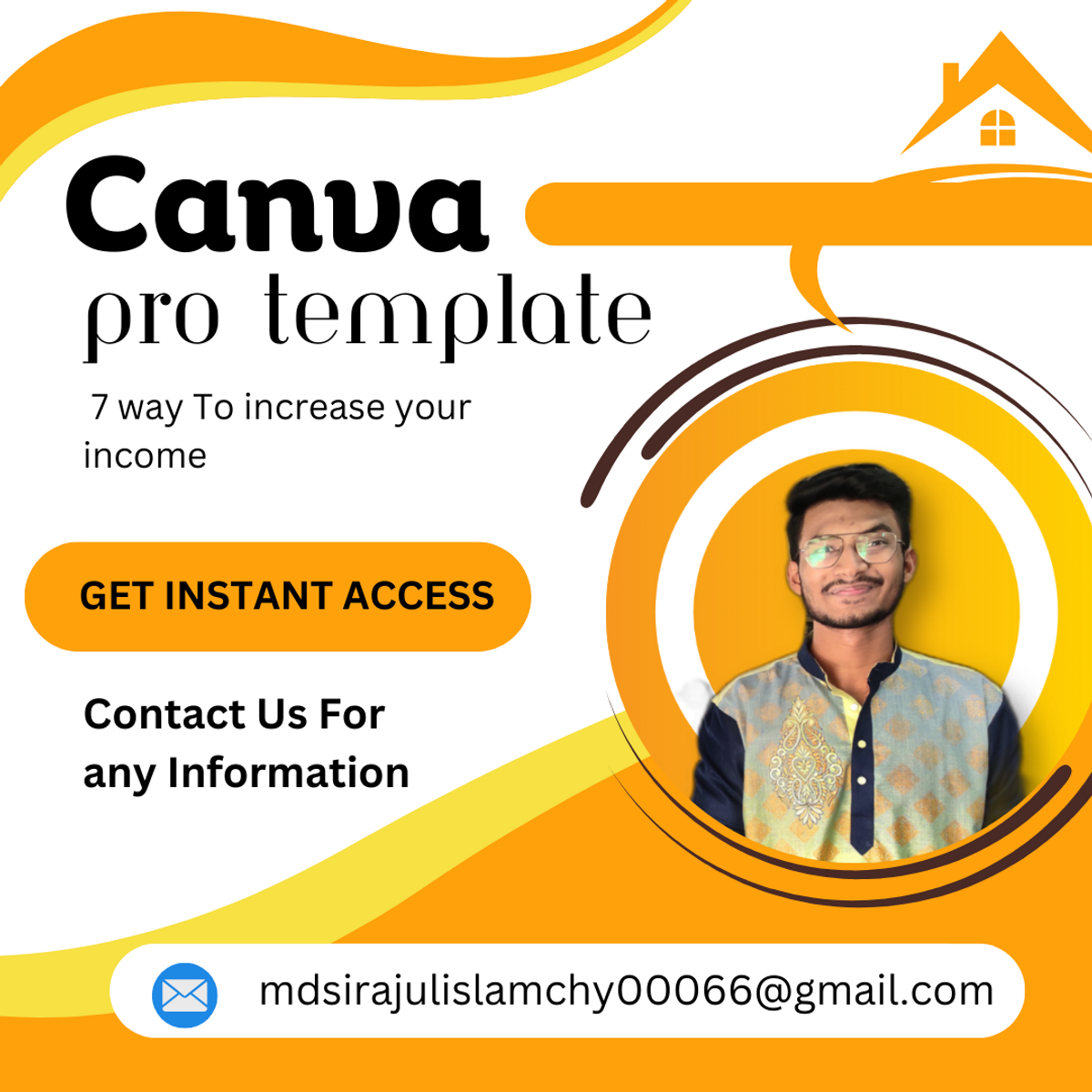7 way To increase your income 👉 Canva template