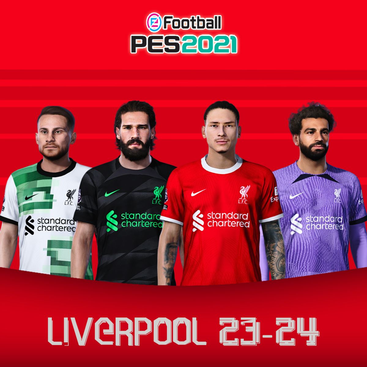 [Update] PES 2021 LIVERPOOL KITS 23-24