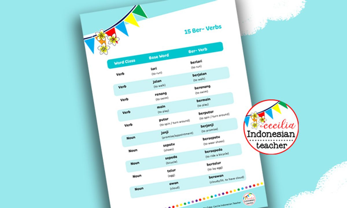 15 Ber- Verbs