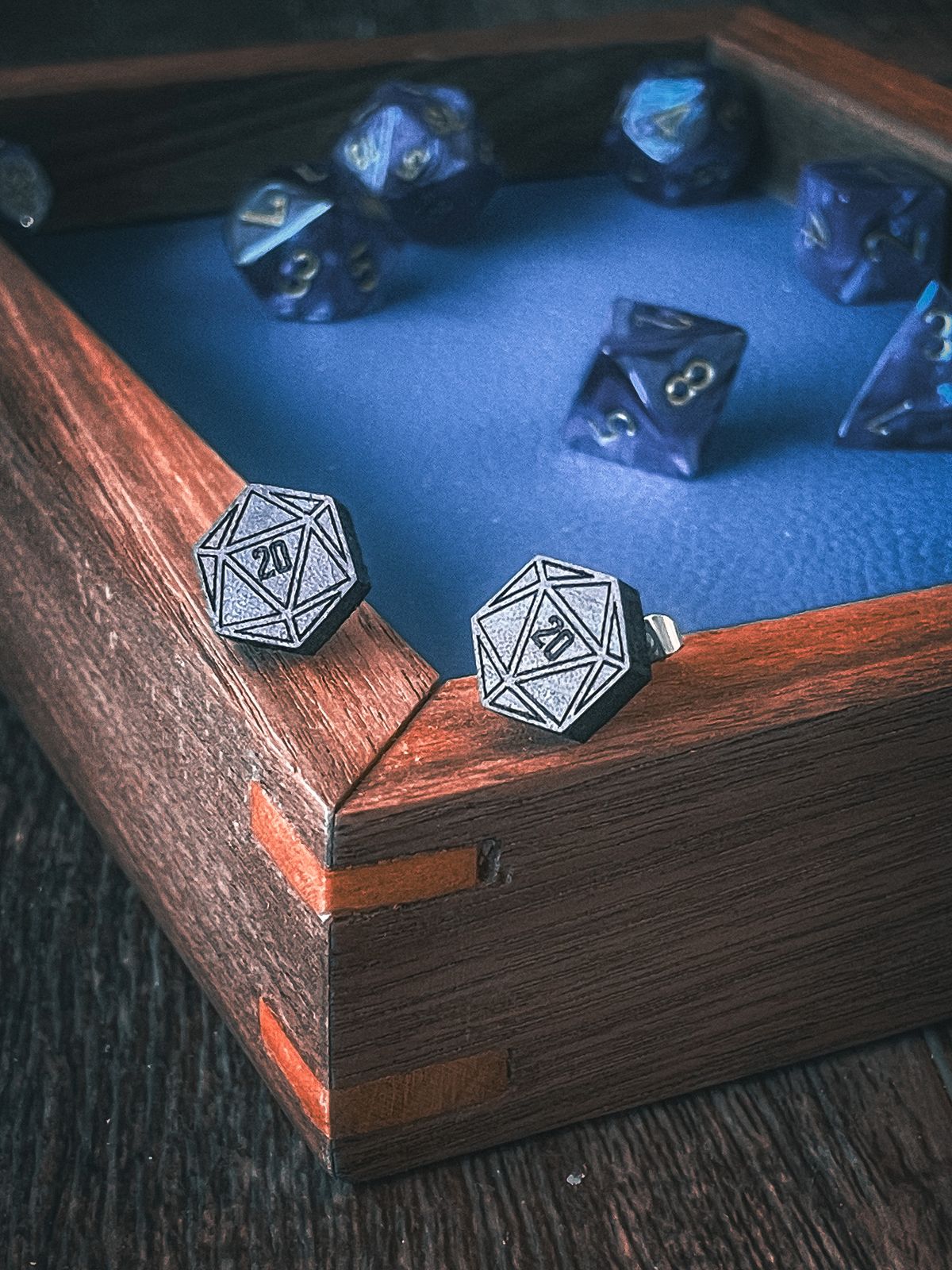 Personalized 8x6 Dice Tray (walnut)