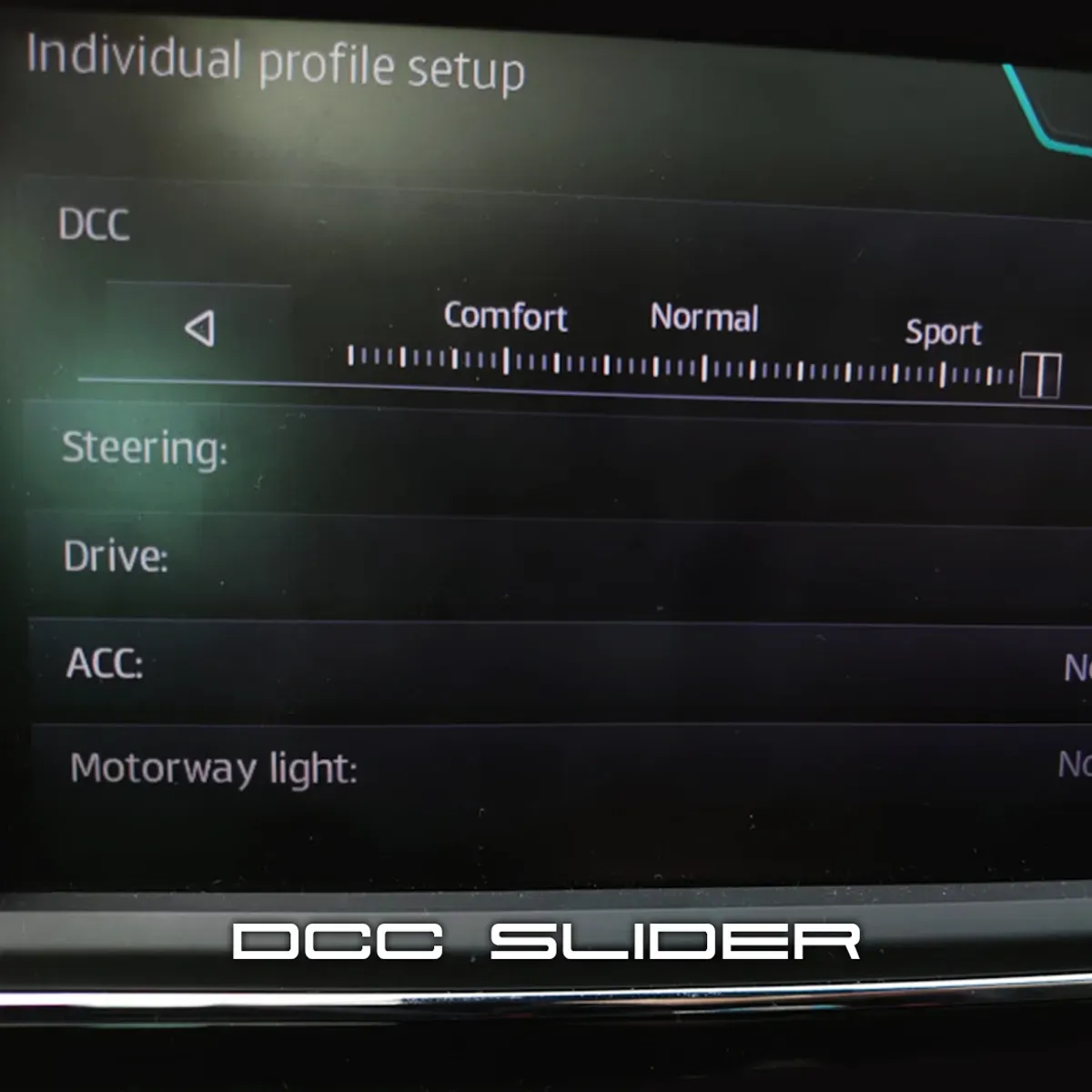 DCC Slider for Skoda Octavia Mk3
