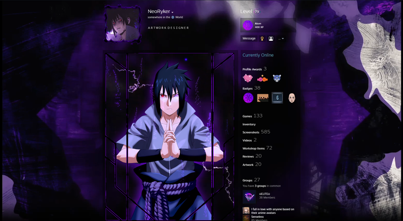 Itachi Uchiha #2 Steam Background (Animated) by xieon08 on DeviantArt