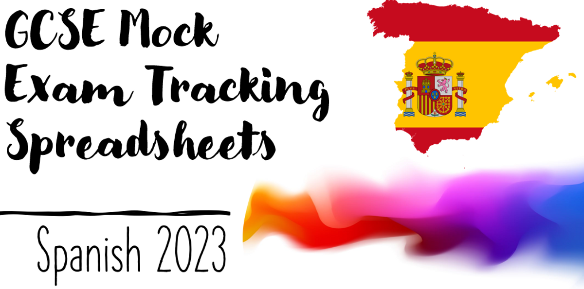 Spanish gcse mock exam tracking spreadsheets 2018 to 2023 buymeacoffee