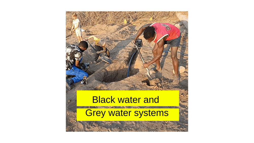 Black and grey water systems for Permaculture food forest