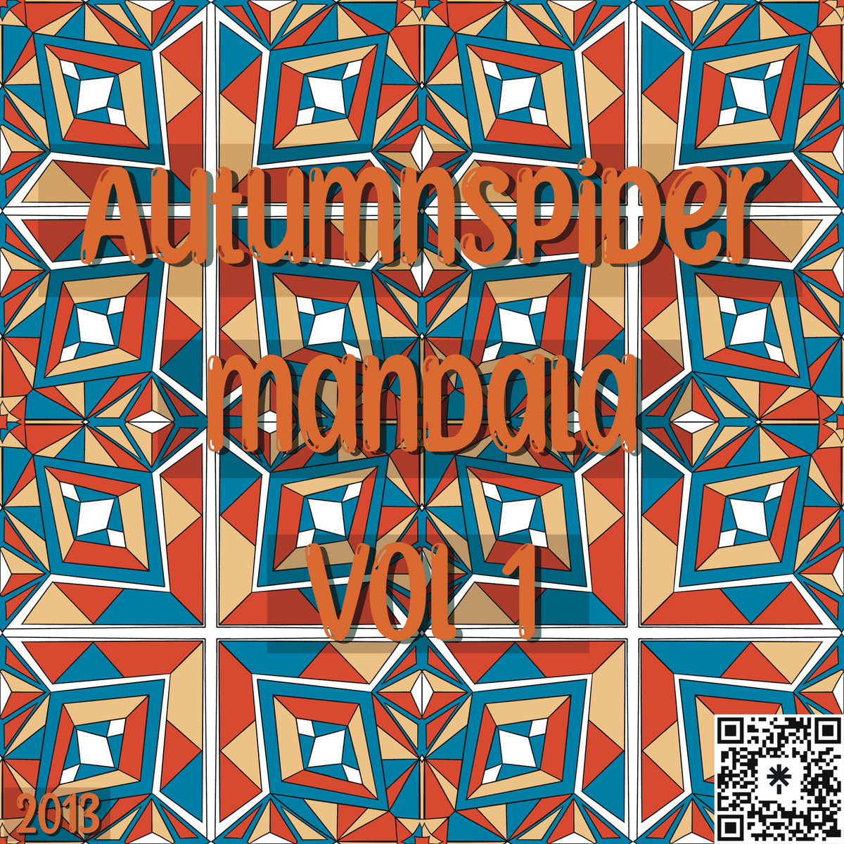 Autumnspider Mandala (pdf) coloring Book Vol 1