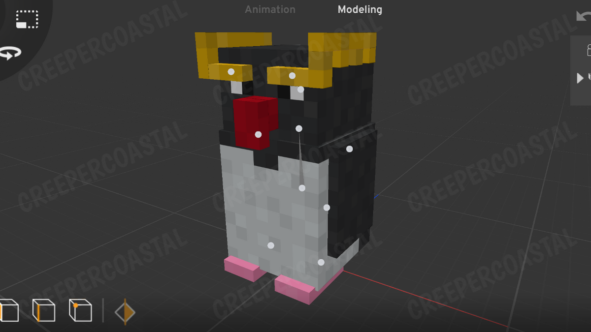 Minecraft Penguin By CreeperCoastal