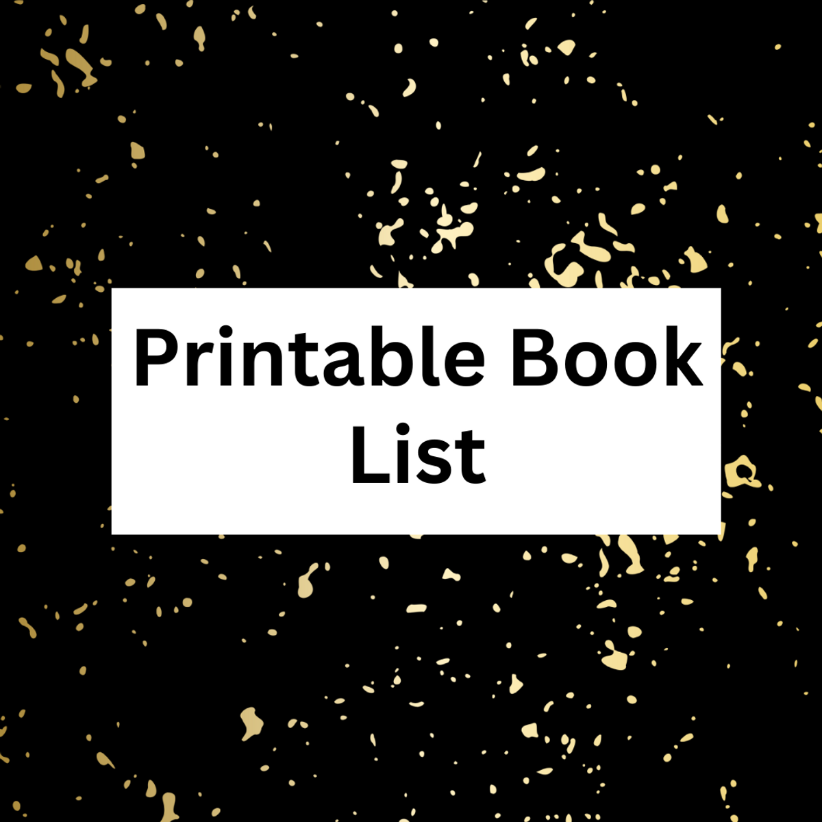 Printable Book List