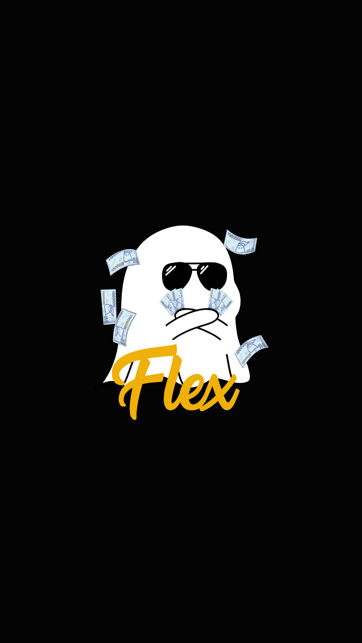 Wallpaper 1080x1920px - Mimi Flex Simple Black