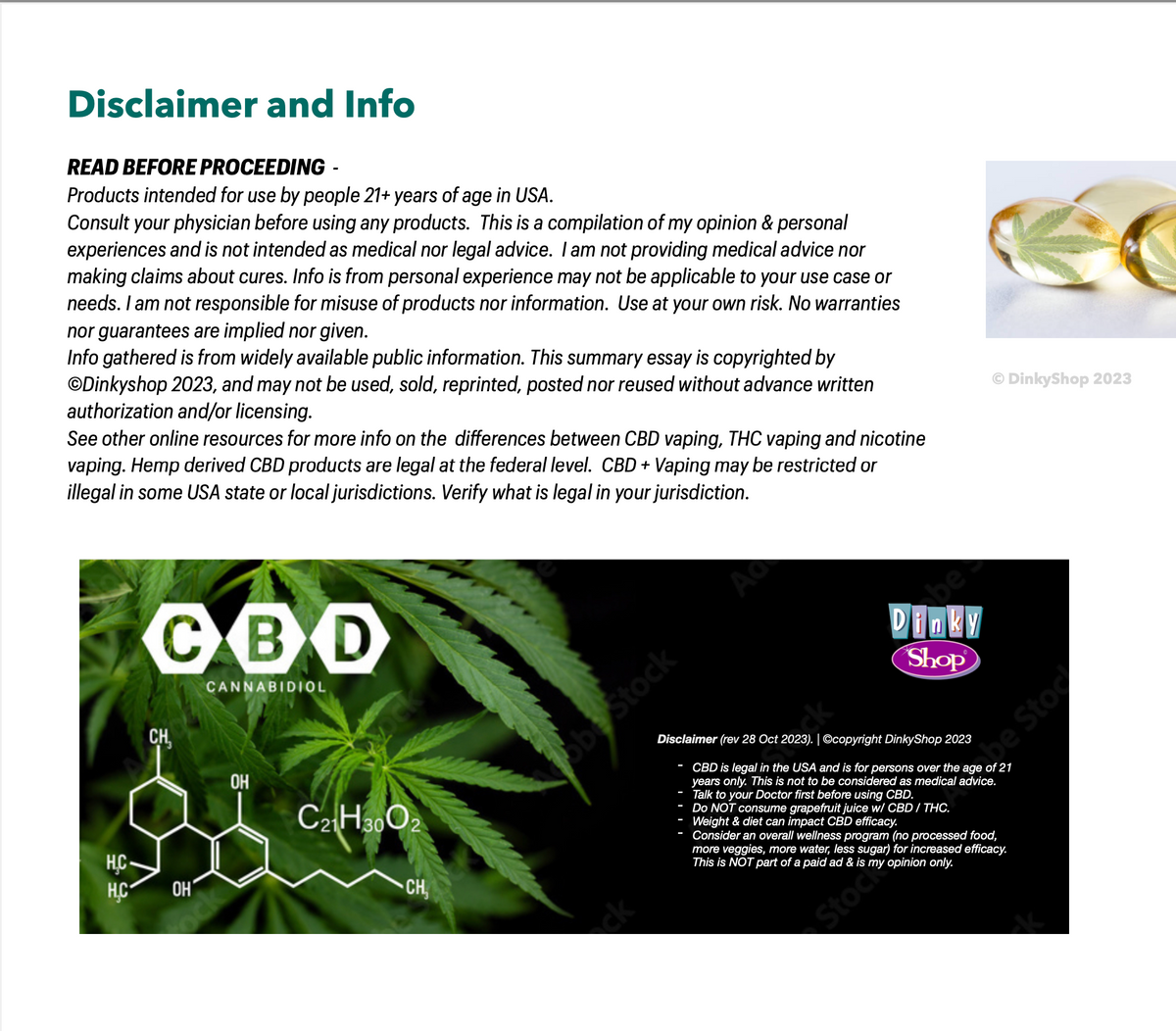 Proper CBD Dosing: What is CBD?  (PDF Ebook)