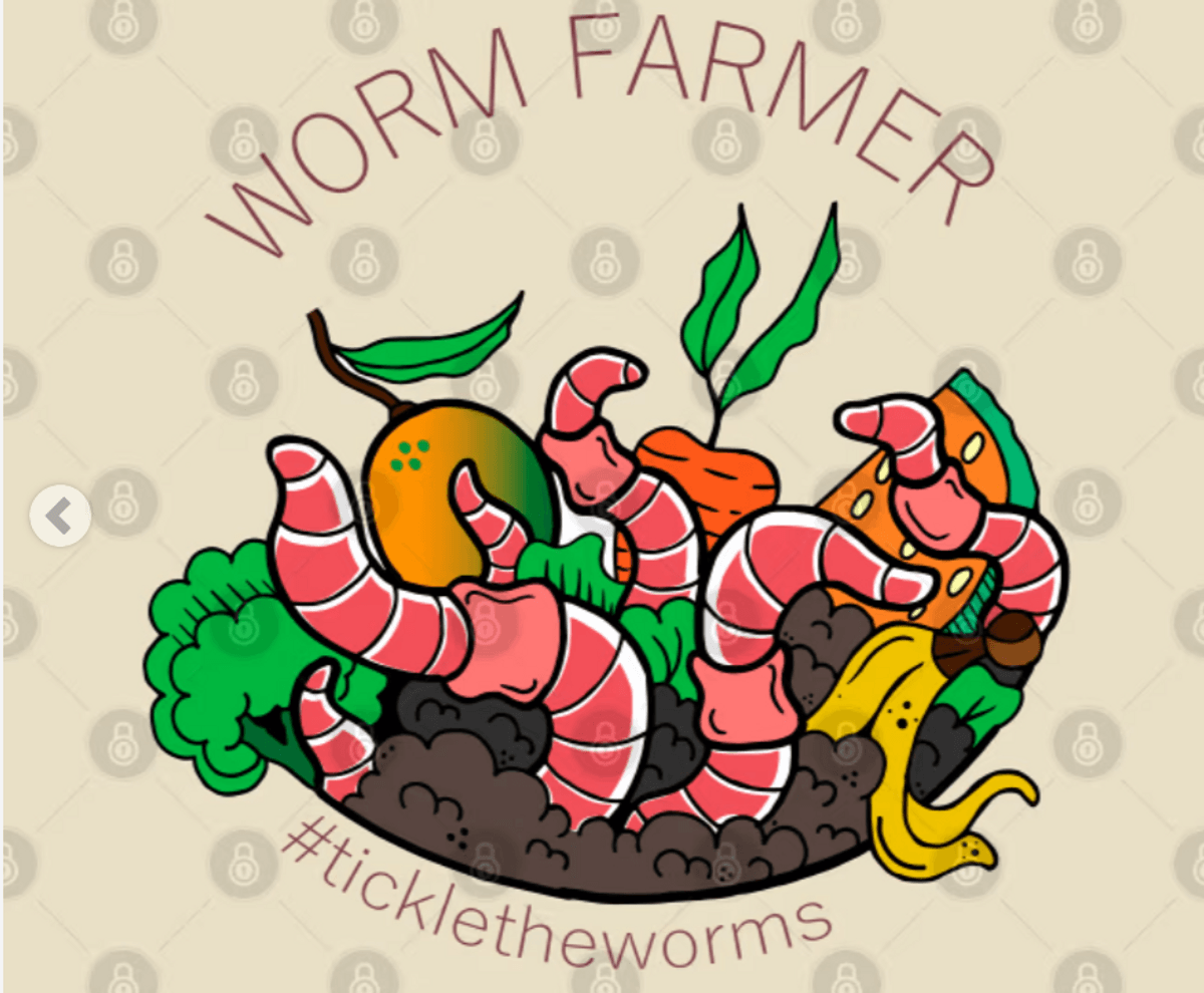 Worm Farmer Sticker