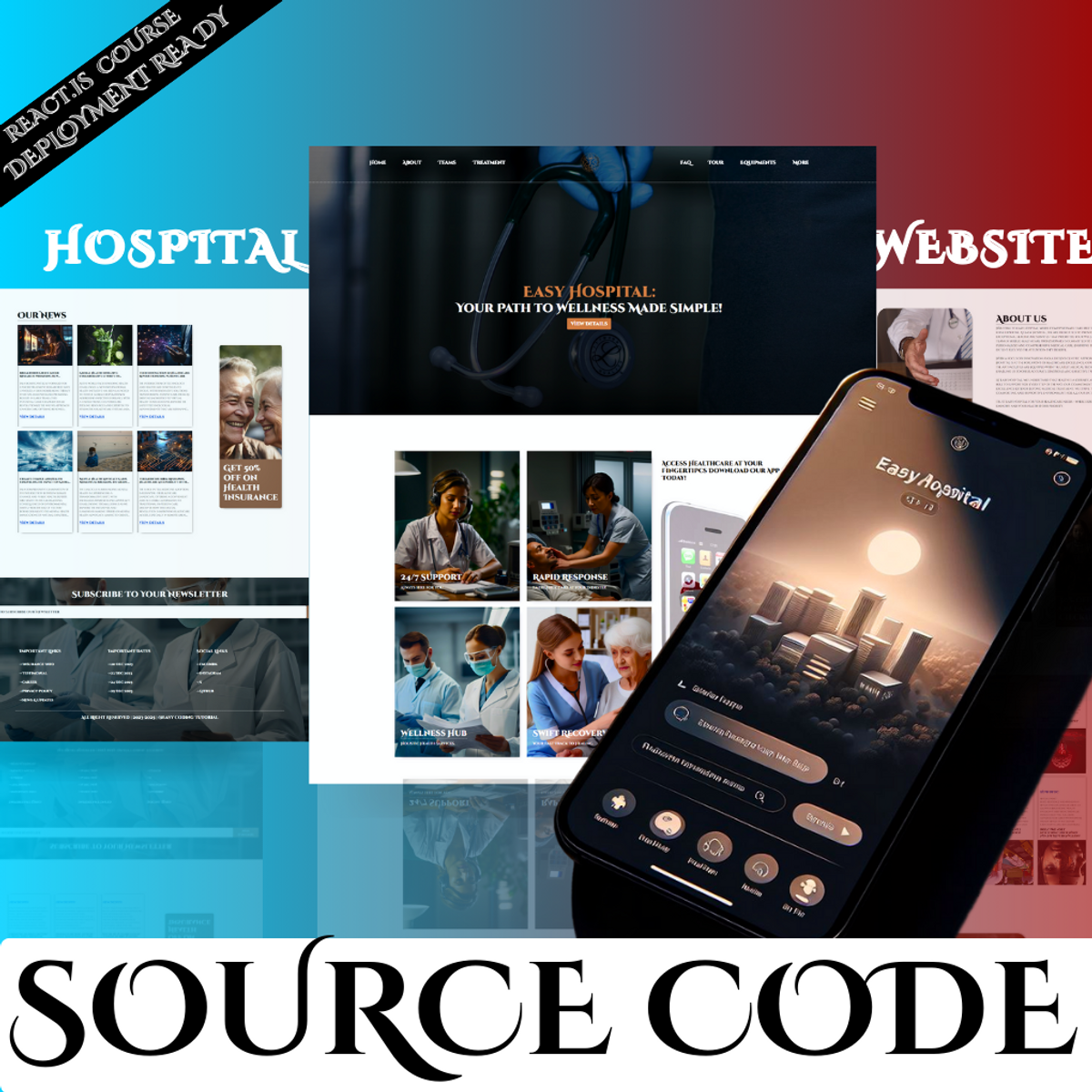 Revolutionize Healthcare: Building the Complete Hospital Website with React.js in 2023
