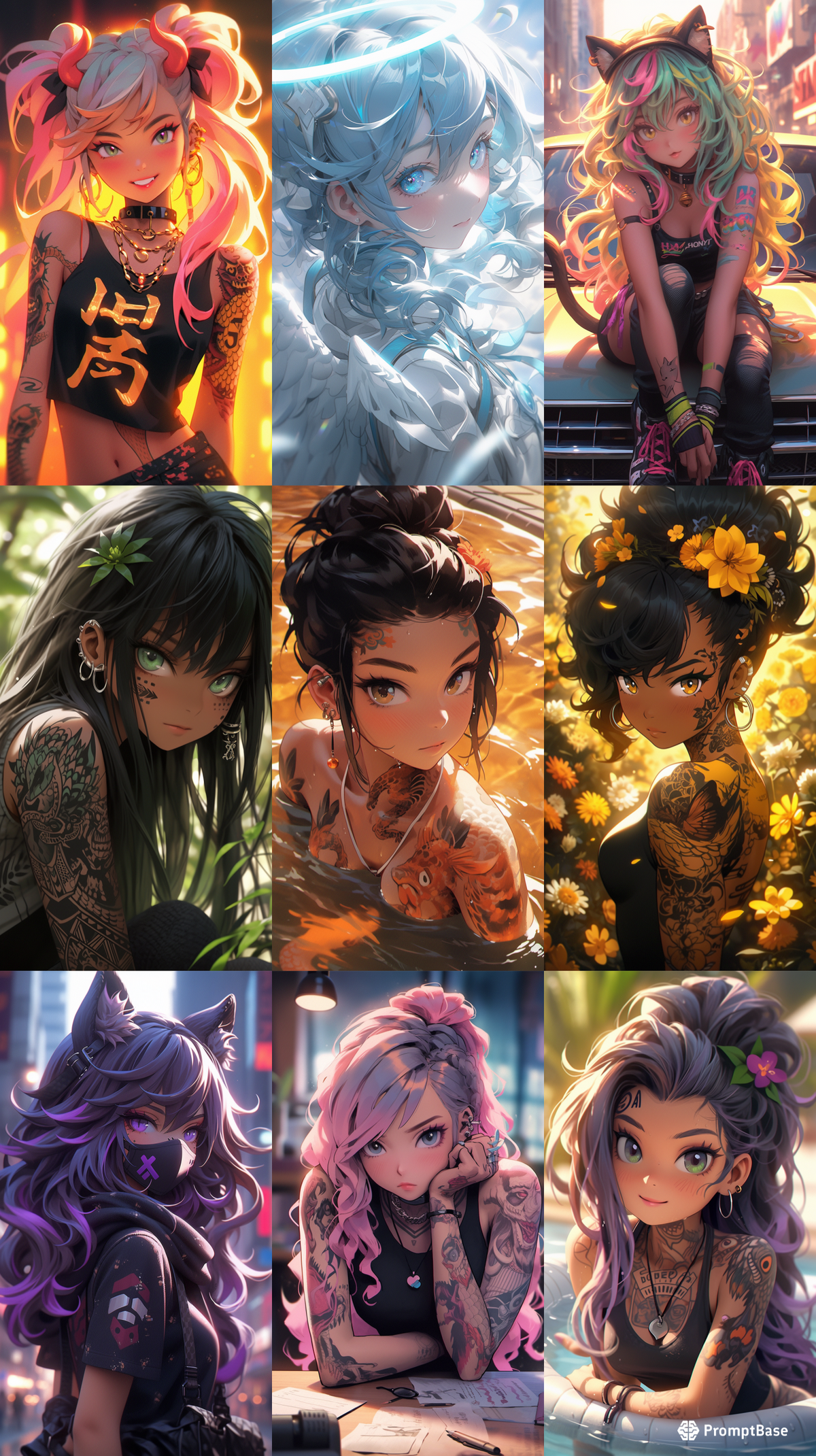 Beautiful Anime Girls Prompt