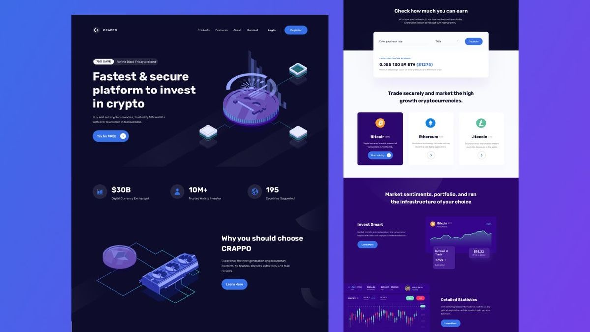 Crypto Website - [Source Code]