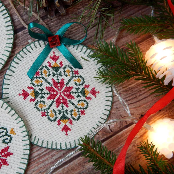 Christmas Ornaments Cross Stitch Pattern