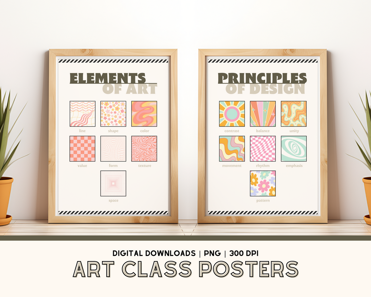 Elements of Art & Principles of Design Posters
