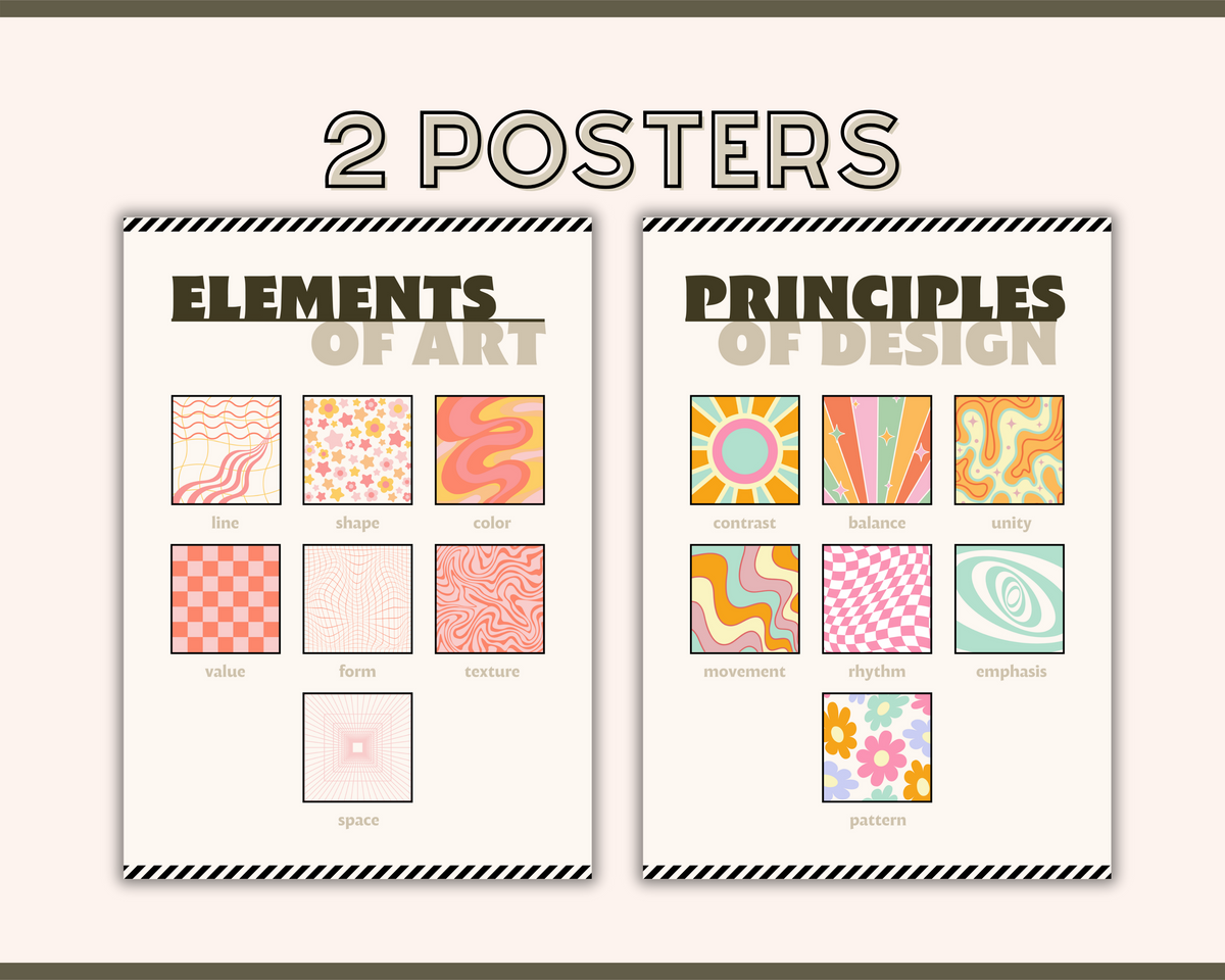 Elements of Art & Principles of Design Posters