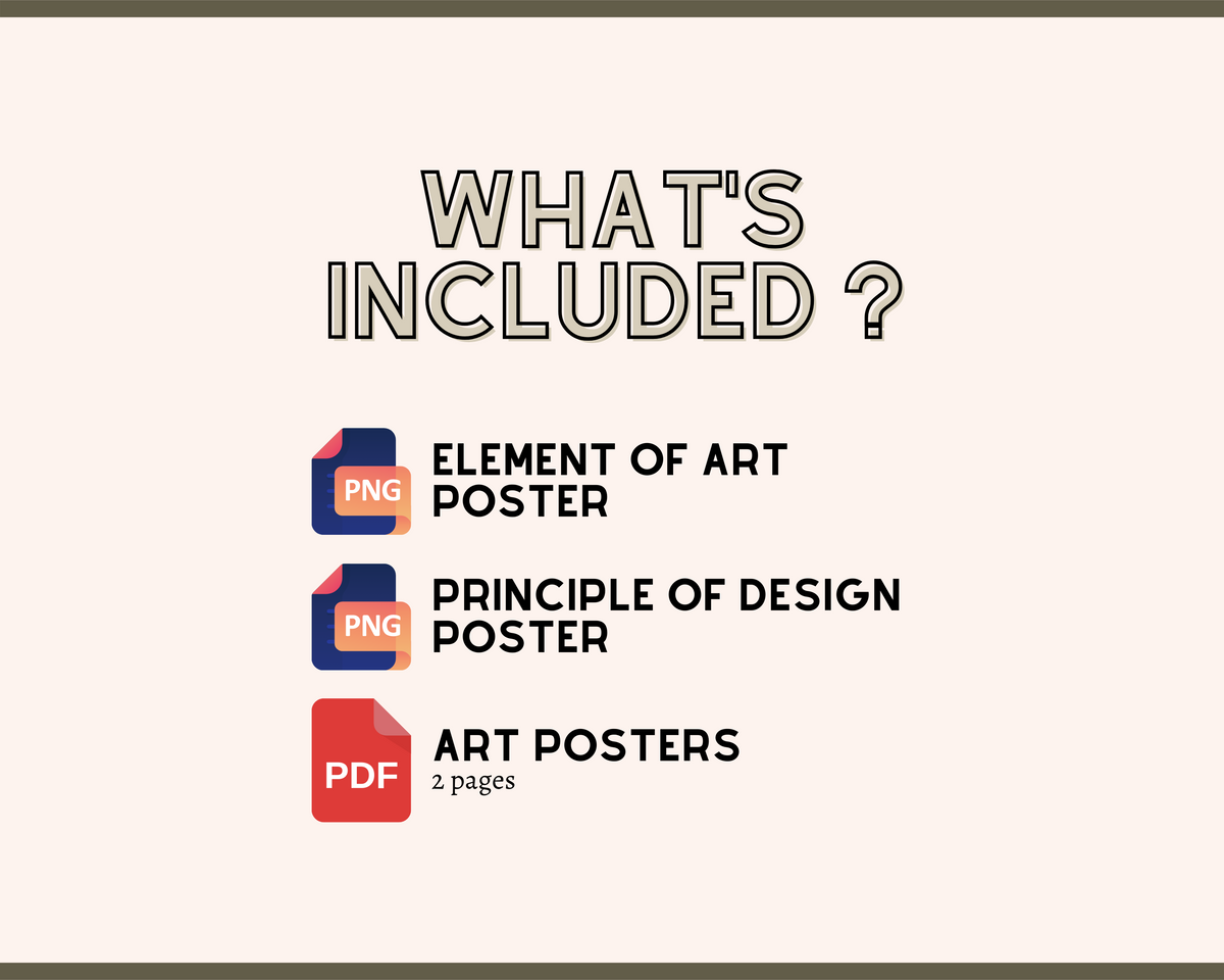 Elements of Art & Principles of Design Posters