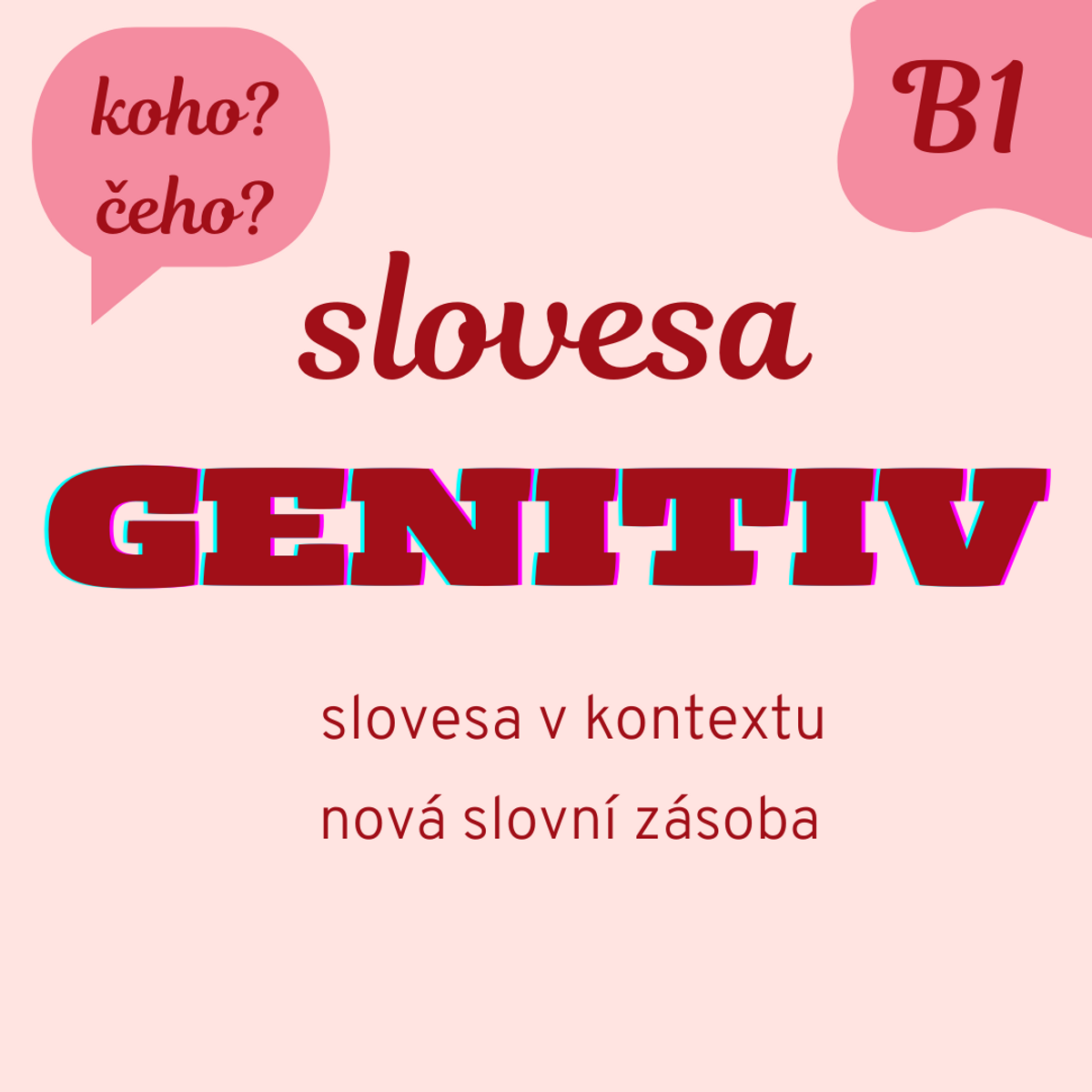 GENITIV - vazby sloves